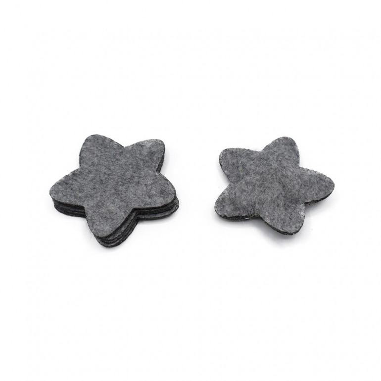 Pannolenci 3 D Stelle Grigio 5cm