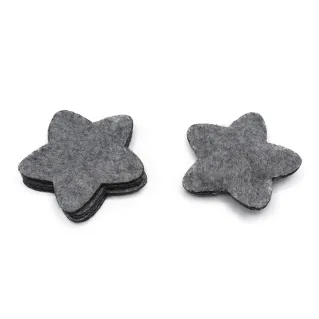3D Felt Applications Laser Cut for Handmade Decorations Gray