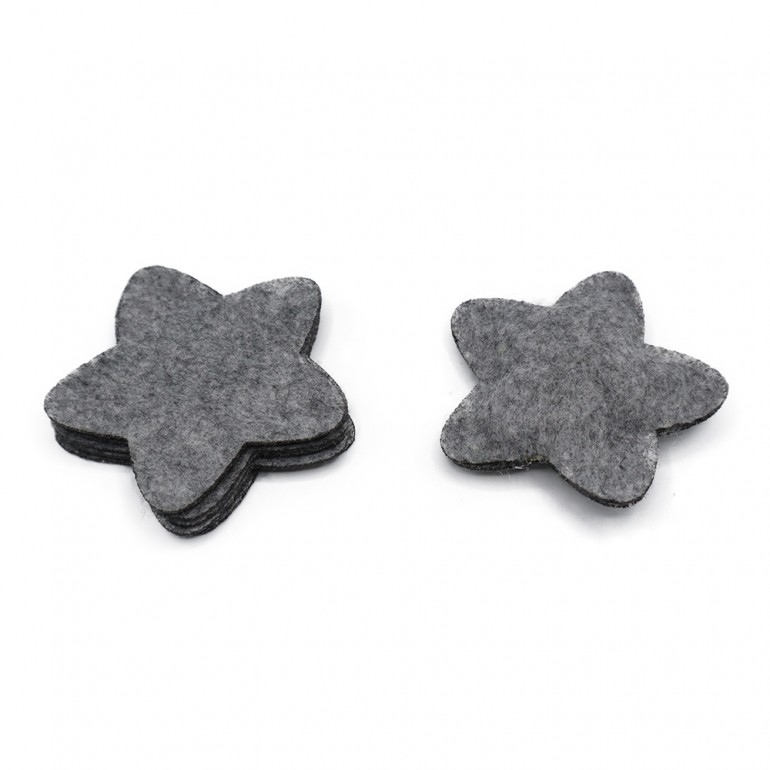 Pannolenci 3 D Stelle Grigio 7cm