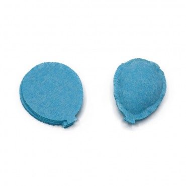 Applicazioni in pannolenci 3D taglio laser per decorazioni handmade Azzurro