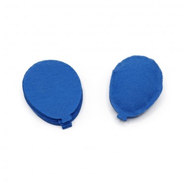 Applicazioni in pannolenci 3D taglio laser per decorazioni handmade Blu