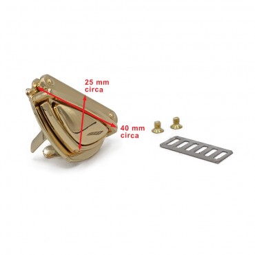 Button closure Brand Gold