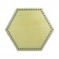 Hexagon Wooden Base 21x18 cm for Bags | Tessiland
