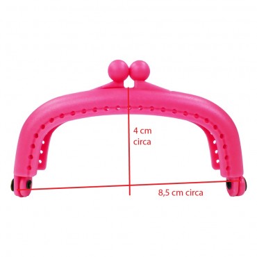 Boquilla para bolso Modern cm 8,5x4 Fuxia