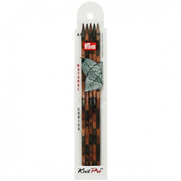 Gioco di Ferri a Doppia Punta Cubics in Legno Naturale Prym 5 pz