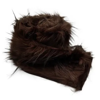 Eco friendly Fur with Internal Jersey 150cm Brown