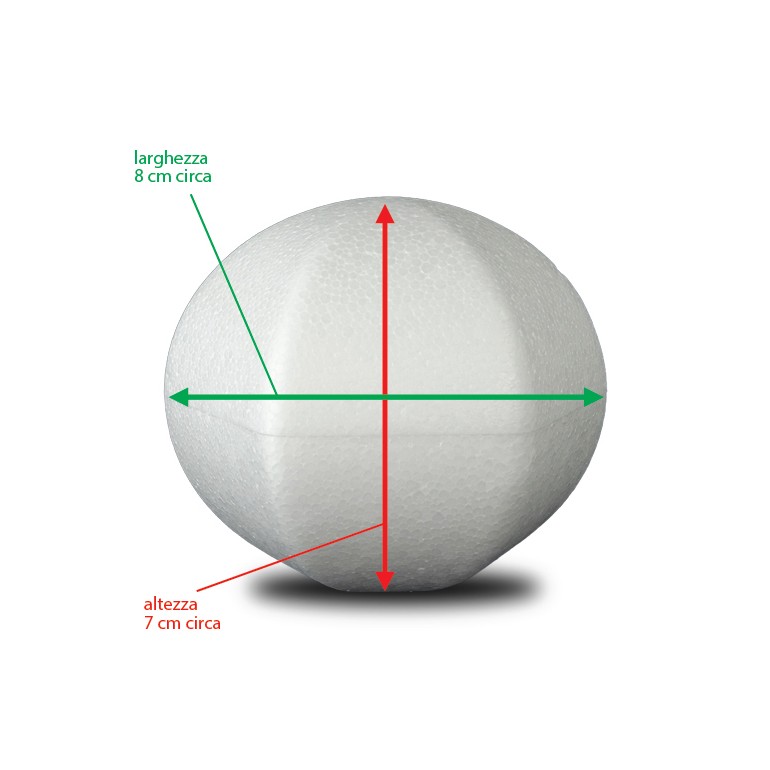 Polistirolo Pallina Esagonale 7cm  Sp105