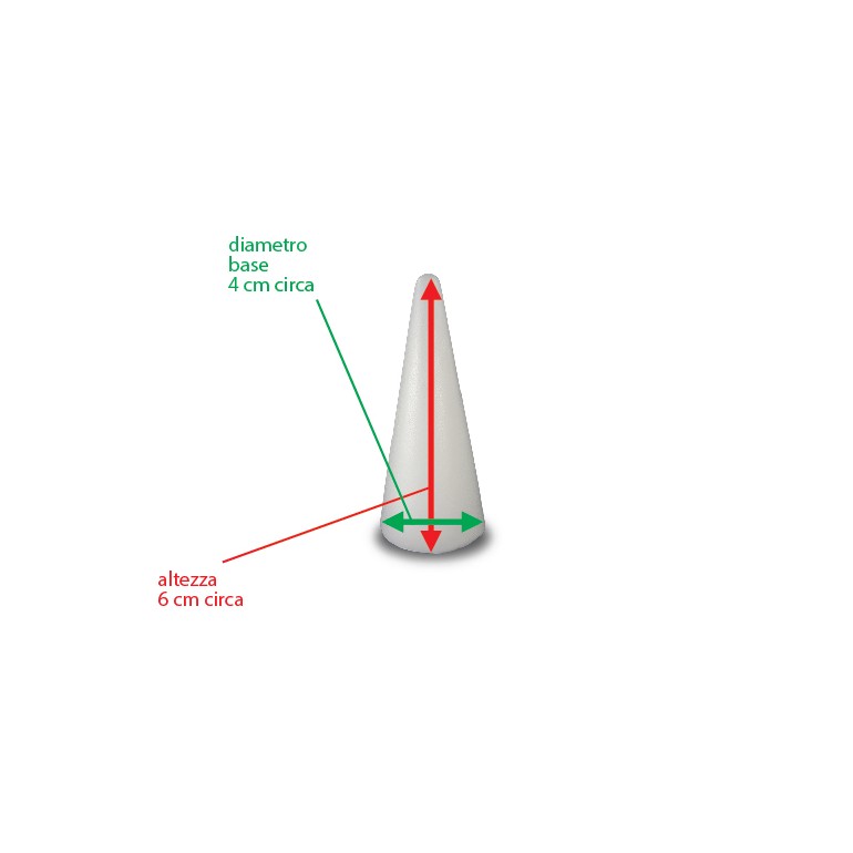 Polistirolo Cono 6cm  Sp114