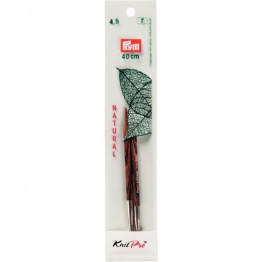 Ferri circolari lunghi in legno Prym con agganci intercambiabili 12,8cm 