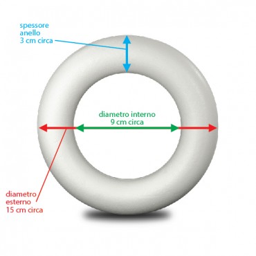 Sp109 Polystyrene Ring - 15cm