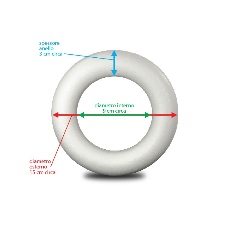Sp109 Polystyrene Ring - 15cm