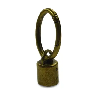 Bronze drop carabiner for bags | Tessiland