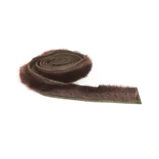 Eco friendly Fur with Internal Jersey 150cm Brown