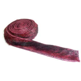Eco friendly Fur with Internal Jersey 150cm Bordeaux