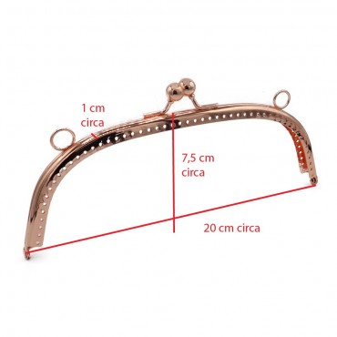 Clic clac for purse 20x10 Copper