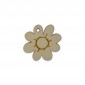 Fleur en bois décorable 60 mm | Tessiland