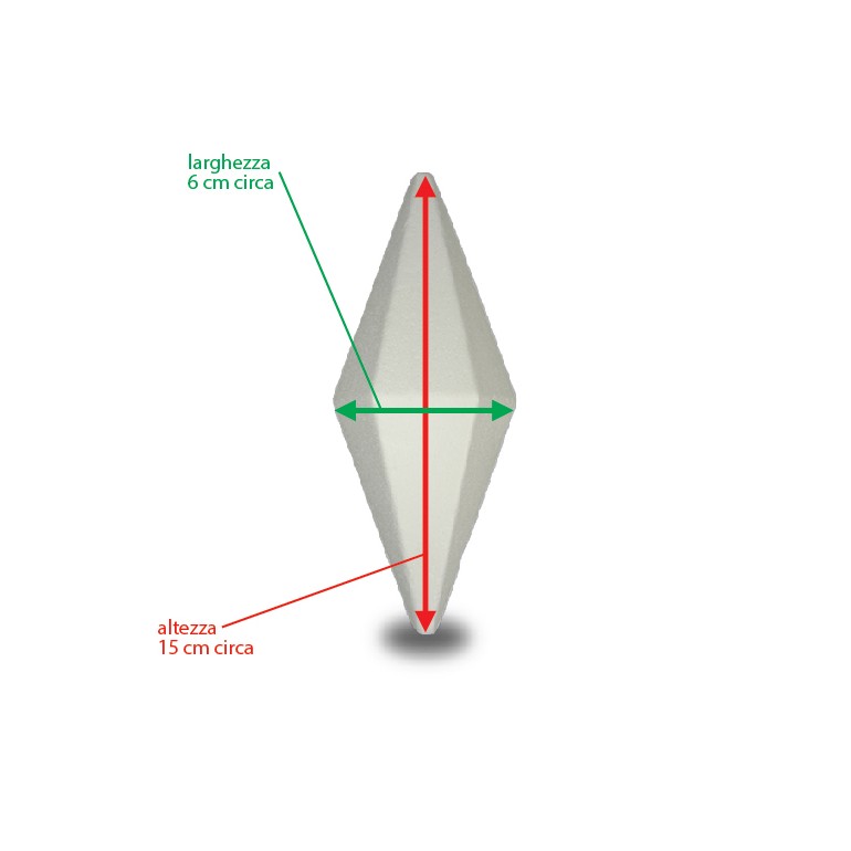 Cristallo in polistirolo ad alta densità per creazioni handmade