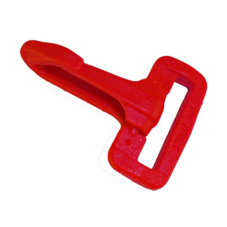 Moschettone nylon mm32 Rosso