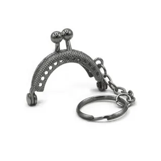 Metal Click Clack Keychain Argento