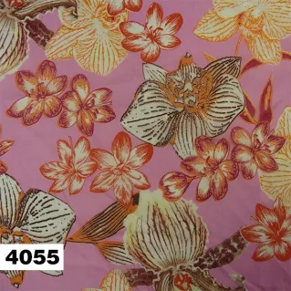 Tissu Georgette Floral Fuchsia | Tessiland