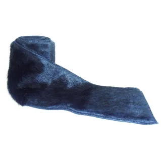 Eco friendly Fur with Internal Jersey 150cm Blue