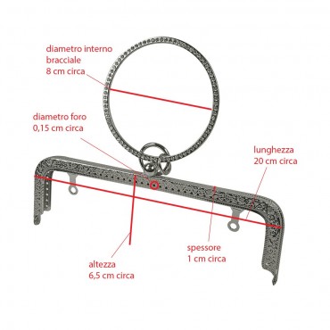 Clic clac Bracelet cm 20,5 x 6 Argent