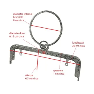 Fermeture clic clac Bracelet argent 20 cm | Tessiland