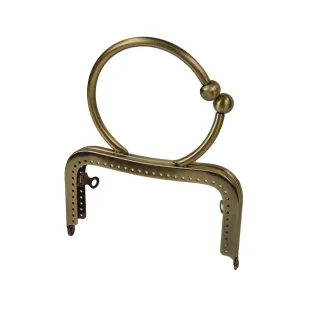 Square Clasp Click Clack Bracelet for Bags Bronzo