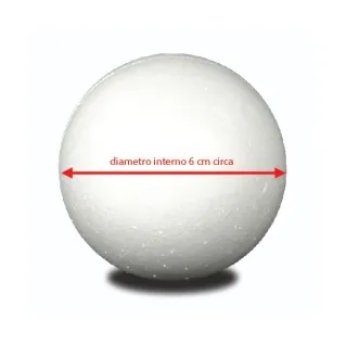 High-Density Styrofoam Ball for Handmade Creations White