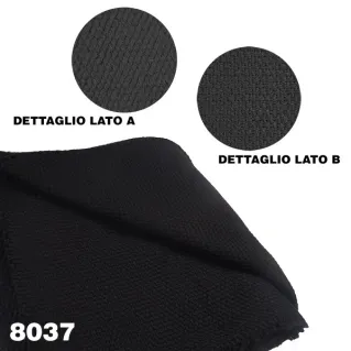 Tissu Maille Large Noir Hivernal | Tessiland
