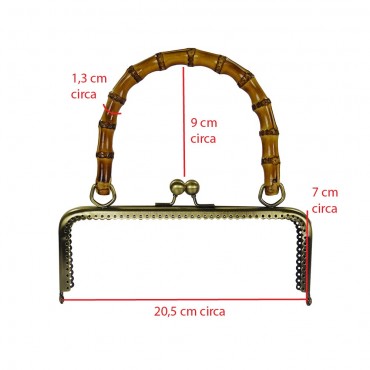 Clic Clac Bamboo 20.5 x 9 cm-Bronze