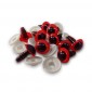 Safety eyes-crystal-Red-amigurumi-12 mm-10 pieces