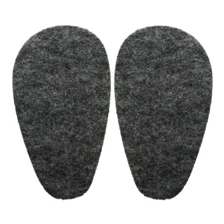 Suelas de fieltro para zapatillas infantiles base 3mm fáciles de coser Gris