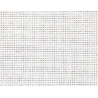 Tela Aida 55 agujeros de algodón para bordado y punto de cruz Blanco
