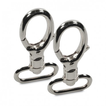 Moschettoni per borsa Top Argento 2pz