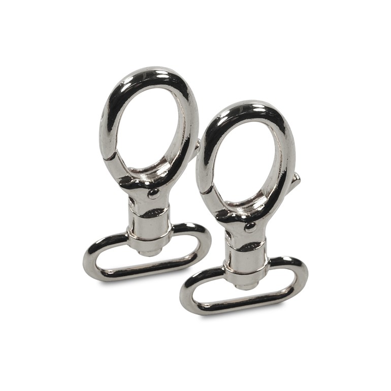 Mosquetones para bolso Top Plata 2 uds