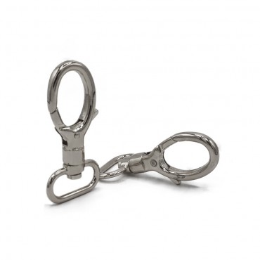 Mosquetones para bolso Top Plata 2 uds