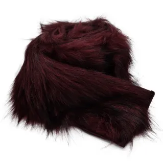 Eco friendly Fur with Internal Jersey 150cm Bordeaux