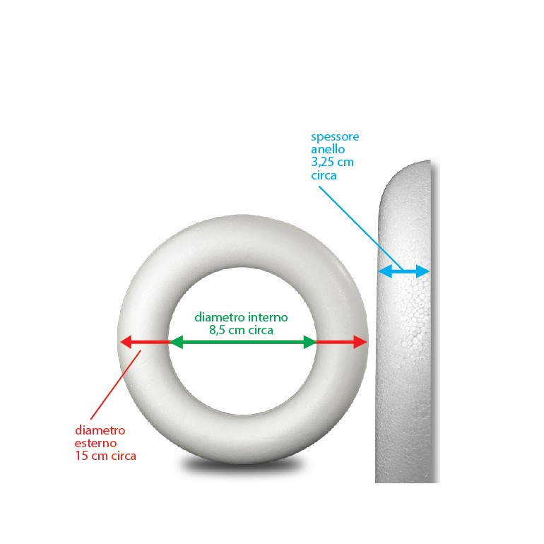 Sp112-Anello Piatto 15cm-1pz