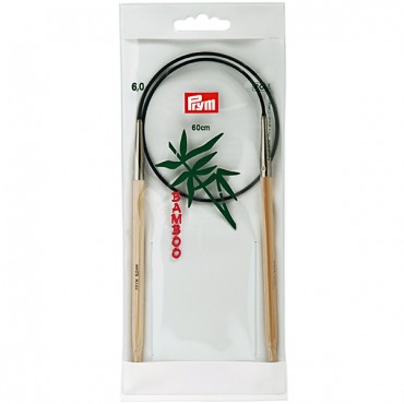 Ferri circolari in bamboo giapponese Prym con cavetto fisso 