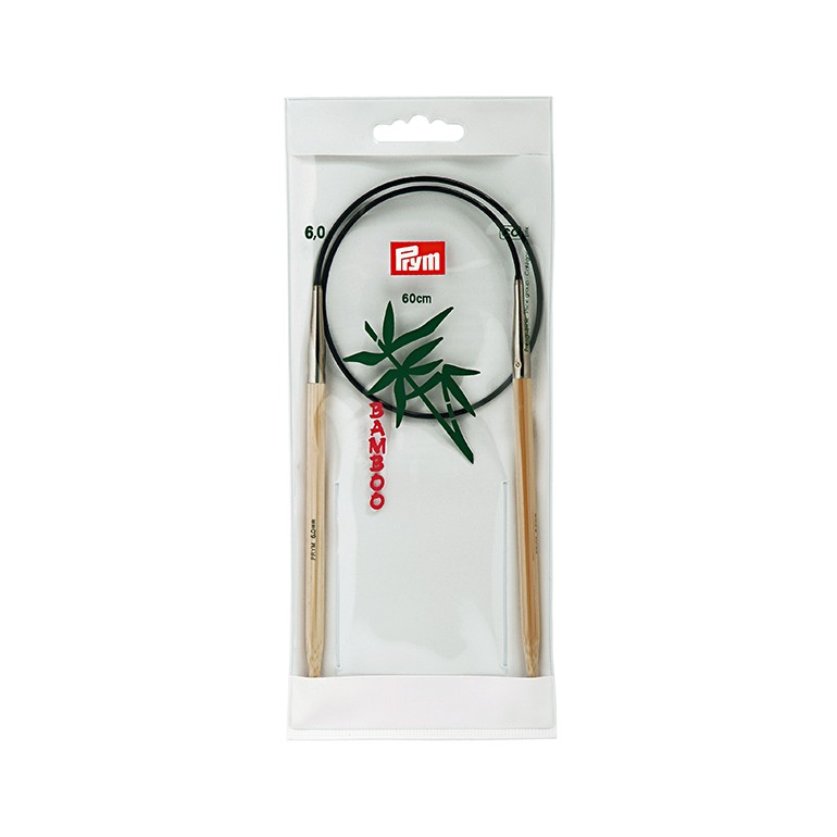 P-221550-Agujas Circulares-Madera natural-N.6-cm60