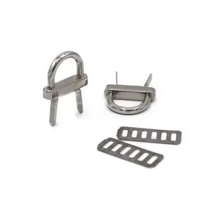 Pontets pour sacs 25x19mm en métal | Tessiland
