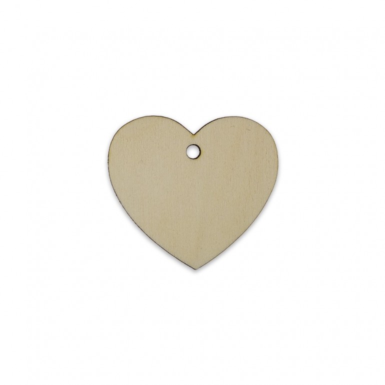 TL101 Cuore decorazione Legno a taglio laser