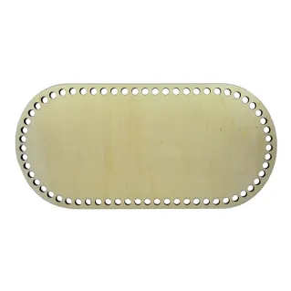 28x14 cm Wooden Oval Base for Bags and Home Decor | Tessiland