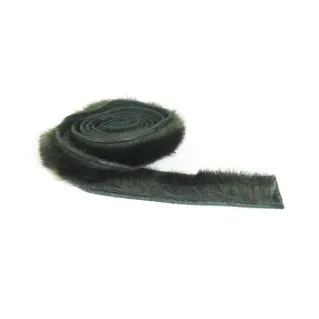 Fourrure ecologique avec doublure en jersey 150 cm Vert