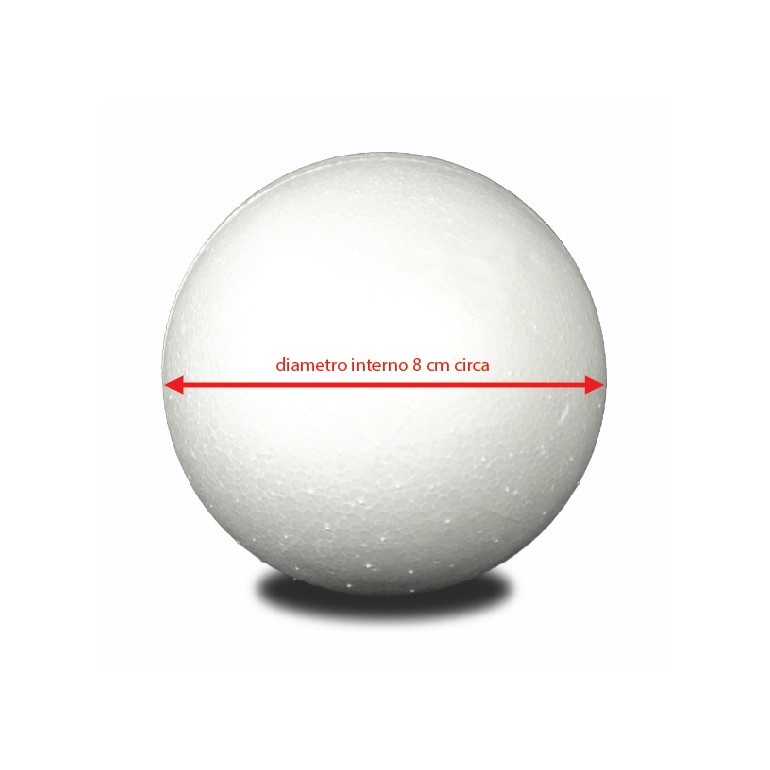 Polistirolo Pallina 8cm  Sp103