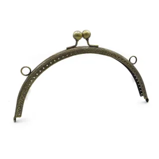 Clasp Clasp Circle with Side Rings for Bags Bronzo