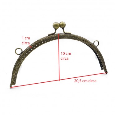 Clic Clac Circle cm 20,5 x 10 Bronzo