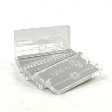 Handmade Labels - Plexiglas - Transparent - Purse-5 pcs