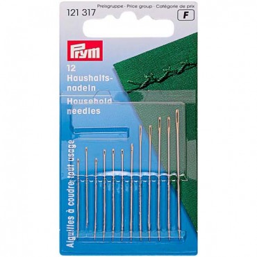 Aghi per Cucito e Rammendo cruna dorata misure assortite Prym 12 pz